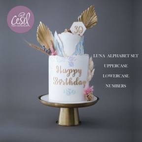 Set 28 decupatoare litere Majuscule/Uppercase - Cesil Luna