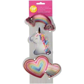 Set 3 buc Decupator din inox - MAGICAL UNICORN - Wilton