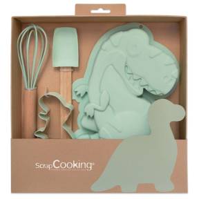 Set 4 buc Ustensile - Dinozaur - Scrapcooking