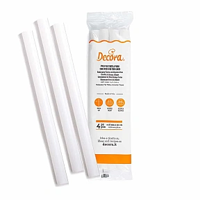 Set 4 Tije de plastic pentru sustinere torturile etajate -  Ø 18 mm * 30 cm - Decora