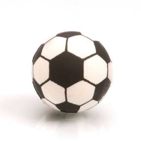 Set 40 Decoruri din ciocolata neagra - minge de fotbal , 3D ,ø 27 MM -DeKora - Anyta Cooking