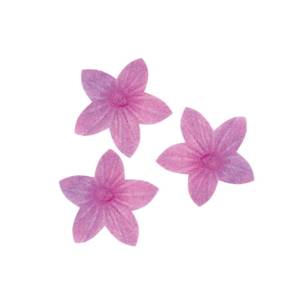 Set 400 buc decor din wafa - CRINI VIOLET- 2 cm -Dekora