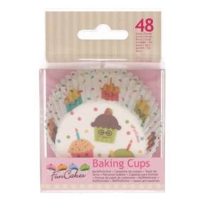 Set 48 buc Forme de copt briose -Cupcake Party-Funcakes (L)