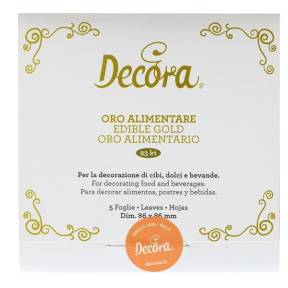 Set 5 foițe de aur comestibile - Decora