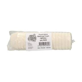 Set 500 buc Forme de copt briose - WHITE- Funcakes