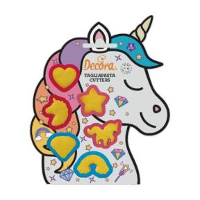 Set 6 buc Decupator formă de unicorn-4 x 3,8 x 2,2 h cm-Decora