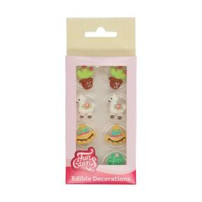 Set 8 buc Decor din zahar - ALPACA - Funcakes