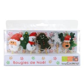 Set 8 buc lumanari -Christmas -8 x 3 x 1 cm-Scrapcooking