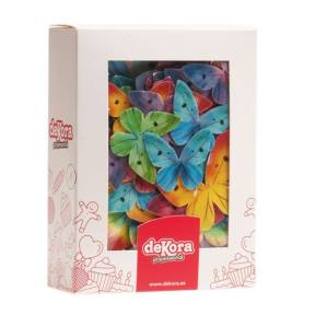 Set 87 decor Fluturi comestibile din Vafa - 3-6 CM- Dekora