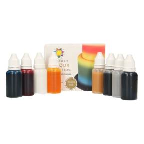 Set 8x14ml - Colorant Aerograf  Fara Alcool - Sugarflair