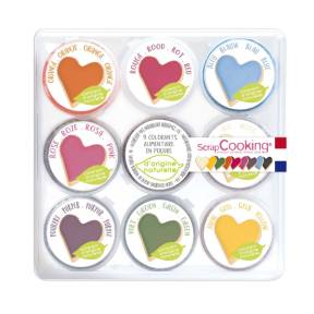 Set 9 buc colorant pudra alimentar natural - ScrapCooking