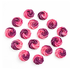 Set decor comestibil - "Bezea Roz-Lavanda" - 16 buc - Anyta Cooking