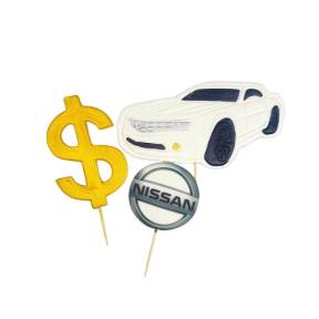  Set decor comestibil - "Business alb 2D" - Anyta Cooking 