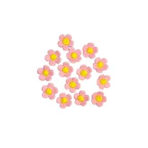  Set decor comestibil  -  „Floricica de primăvară roz simplu" 36 buc - Anyta Cooking 