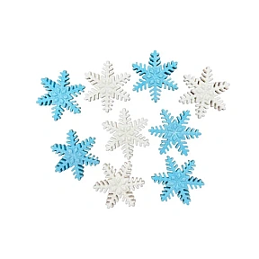 Set decor comestibil - „Fulgi de nea ornamentali” - 9 bucati - Anyta Cooking