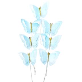 Set decor din vafă comestibila - „Fluturași albastri”  - Anyta Cooking