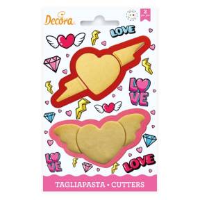 Set decupator Love-10 x 5 x 2,2 cm-Decora