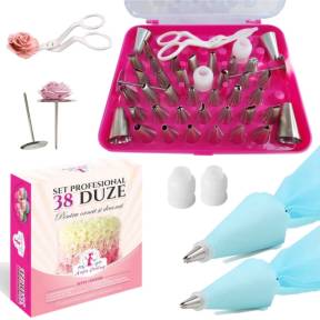 Set Profesional cu 38 de Duze-Duiuri pentru Ornat și Decorat - Anyta Cooking 