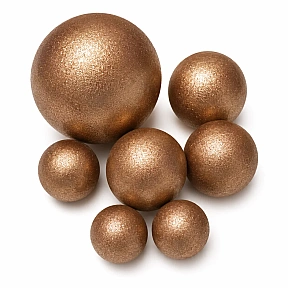 Sfere comestibile AURIU BRONZ - set 7 buc pentru decorarea deserturilor – Anyta Cooking