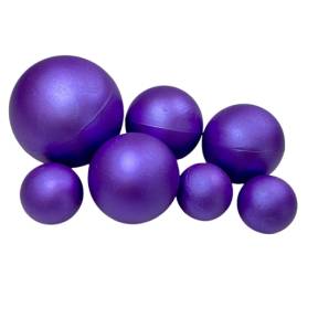 Sfere comestibile perlă mov – set 7 buc  pentru decorarea deserturilor – Anyta Cooking