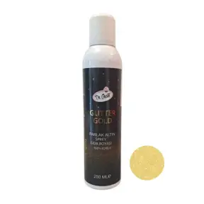 Spray alimentar Glitter Auriu / Gold - 250 ml - Dr. Gusto