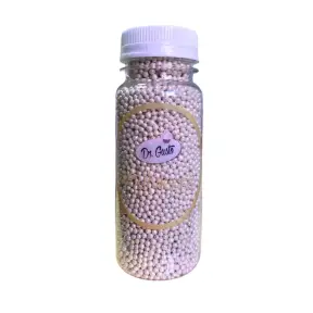 Sprinkles bomboane din Zahar perlute - ALB - 2mm - 140g - Dr Gusto