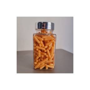 Sprinkles Rods-Decor Zahar Tije - 100 gr - Portocaliu/Soft Somon - Dr GustoE171