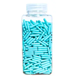 Sprinkles Rods-Decor Zahar Tije - 250 gr - Albastru Bebe - Dr Gusto