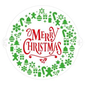 Stencil Merry Christmas- Decora