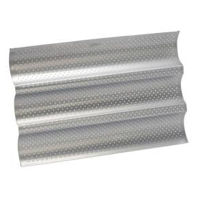 Tavă perforată pentru BAGHETE-3 cavități-38X24CM-Patisse