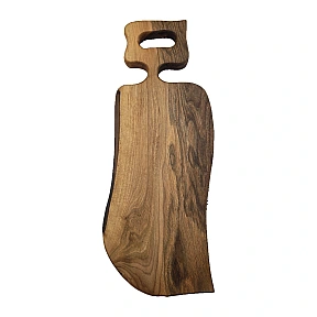 Tocător din Lemn de Nuc Masiv cu Mâner Decupat - Realizat Manual - 48 x 25 x 2,5 cm