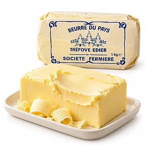 Unt Franțuzesc Nesărat 82% Grăsime – 1 kg – Beurre du Pays