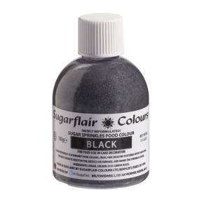 Zahar Fin Sclipicios -100 GR – BLACK/NEGRU – Sugarflair