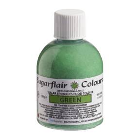 Zahar Fin Sclipicios -100 GR – GREEN/VERDE – Sugarflair