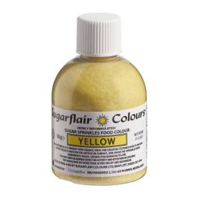 Zahar Fin Sclipicios -100 GR – YELLOW/GALBEN – Sugarflair