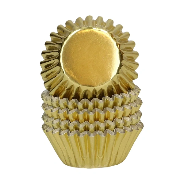 Forme de copt metalice aurii mini &ndash; set 160 bucăți &ndash; Wilton