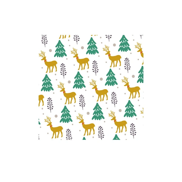 Cutie cu insertie pentru briose si dulciuri - Ren Auriu - 17,5x17,5x8,5h cm - Decora