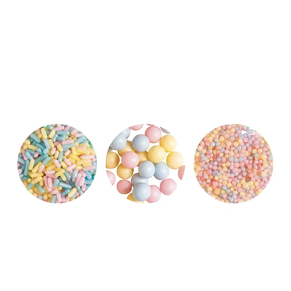Set Perlute / Decoruri din zahar - Culori Pastel - 85g - Decora
