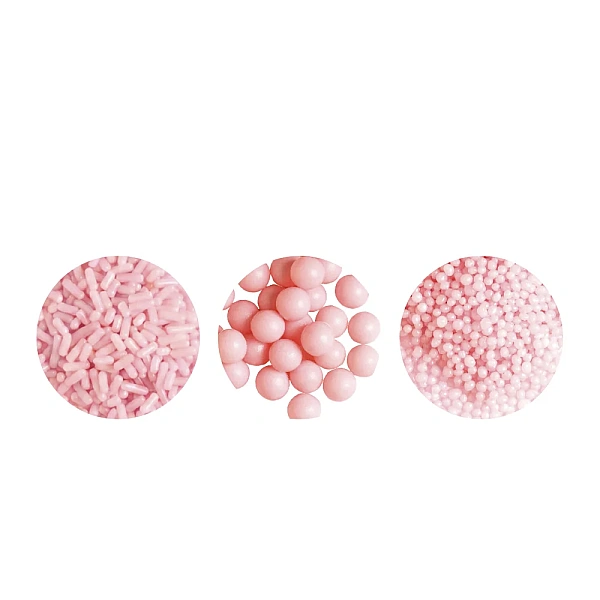 Set Perlute / Decoruri din zahar - Roz Perlat - 85g - Decora