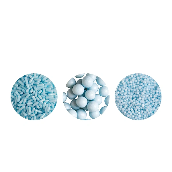 Set Perlute / Decoruri din zahar - Albastru Perlat - 85g - Decora