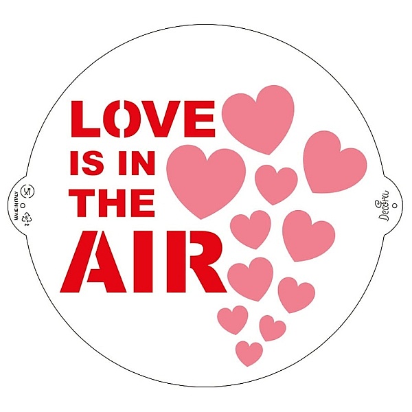 Șablon - Love is in the air- 25 cm - Decora - Anyta Cooking