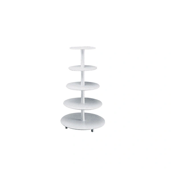 Suport Tort Plastic 5 etaje - 19,5 cm, 24,4 cm, 31 cm, 39,2 cm si 44 cm.