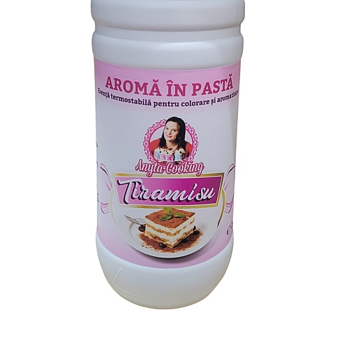 Aromă &icirc;n Pastă Concentrată &ndash; Termostabilă &ndash; TIRAMISU &ndash; 1kg &ndash; Anyta Cooking