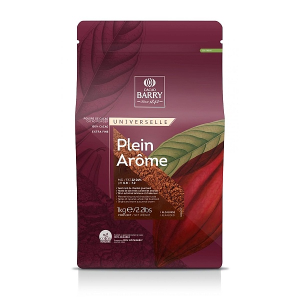 Cacao Alcalinizată Maro Plein Arome - 1kg - 22-24% - Barry Callebaut - Anyta Cooking