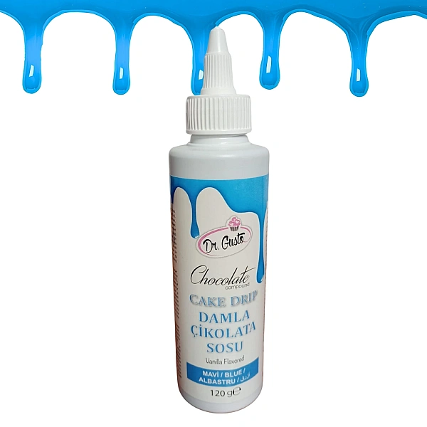 Glazura de ciocolata - Cake Drip - ALBASTRU - 120g - Dr Gusto
