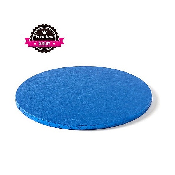 Cake Drum rotund -Albastru-&Oslash; 35 cu 1.2 cm grosime-Decora - Anyta Cooking
