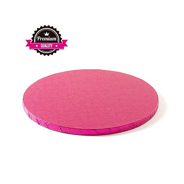 Cake Drum rotund -Fucsia-&Oslash; 35 cu 1.2 cm grosime - Decora - Anyta Cooking