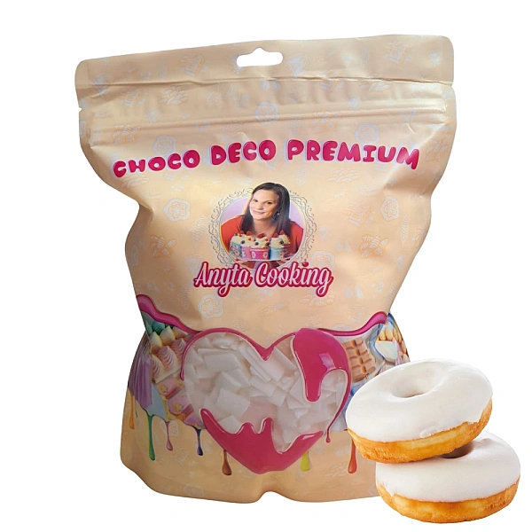 Carat pentru Glazură FLEXIBILĂ - ALBĂ - 1kg - Anyta Cooking