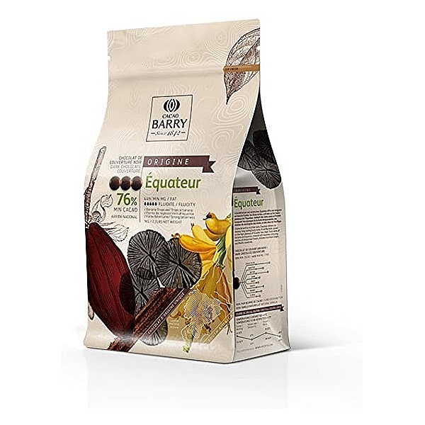 Ciocolată neagră PREMIUM- ECUADOR - cacao 76% - 1kg - Cacao Barry&reg; - Anyta Cooking