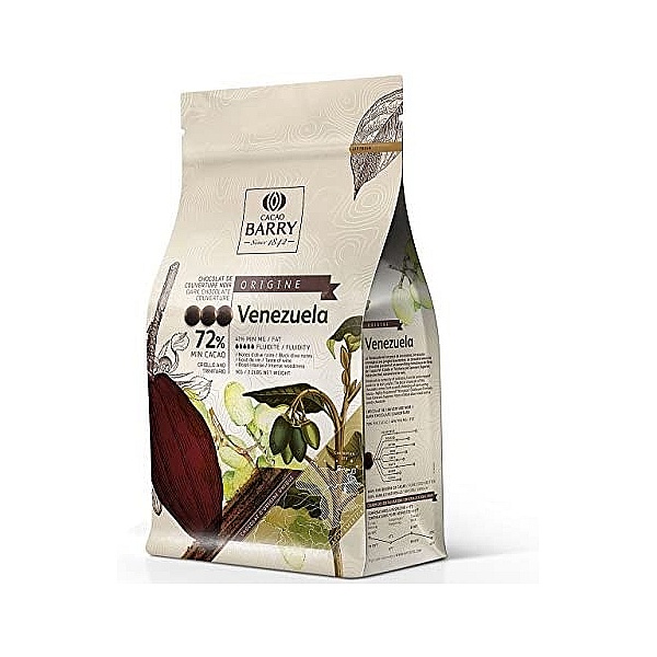 Ciocolată neagră PREMIUM - VENEZUELA - cacao 72,2% - 1kg - Cacao Barry&reg; - Anyta Cooking